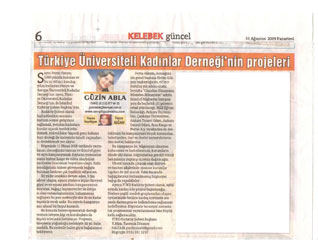 31 Ağustos 2009 günü yayımlanan Hürriyet Gazetesi Kelebek ekinde TÜKD Kadıköy Şubesi hakkında 2. bir haber daha yayımlatılmıştır.